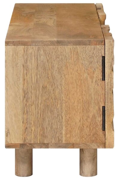 VidaXL TV szekrény 110 x 30 x 40 cm Tömör Mangófa és Műszaki Fa