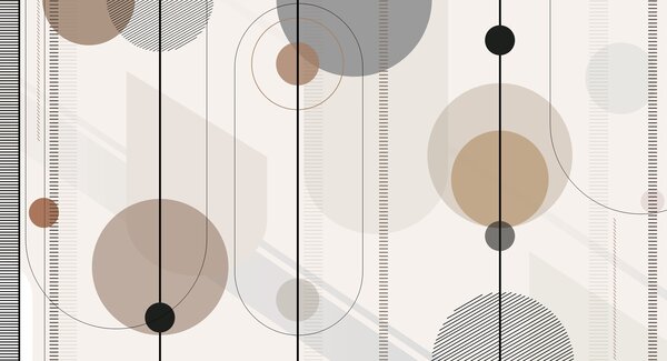 Fotótapéta Geometrikus minták meleg tónusokkal, Modern fotótapéta, Modern fotótapéta, u95379 - Muralas.hu