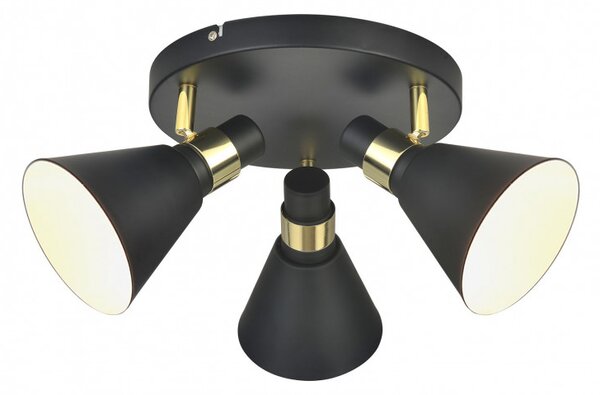 Italux modern skandináv spot lámpa biagio fekete arany itxmb-h16079ck-3