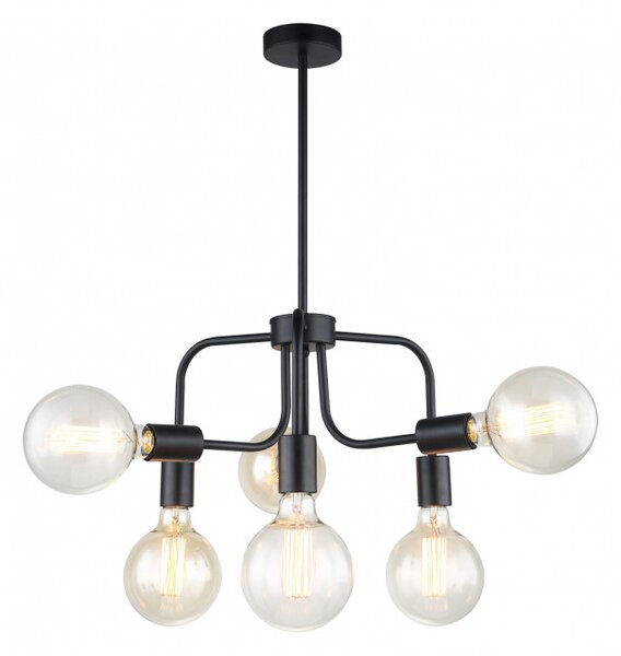 Italux modern vintage csillár kristy fekete itxmdm-3678/6 bk