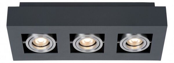 Italux modern spot lámpa casemiro fekete ezüst itxit8002s3-bk/al
