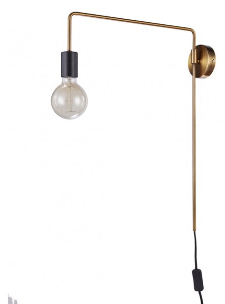 Italux modern vintage fali lámpa moniq fekete itxmb-br1721402-w1-g