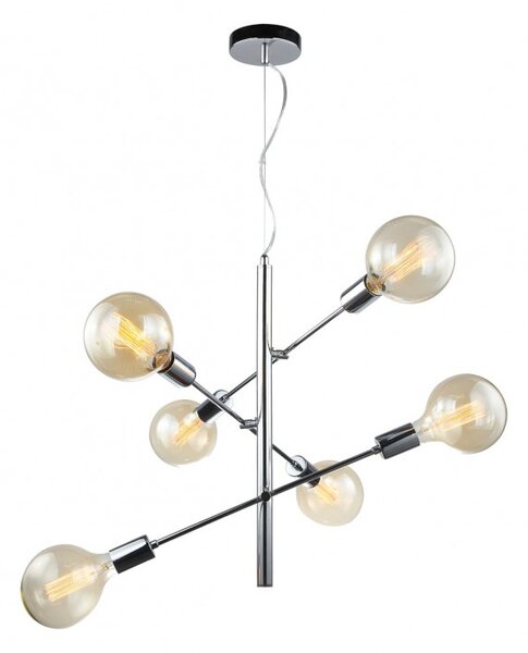 Italux modern vintage csillár madalyn króm itxmdm3582/6 ch