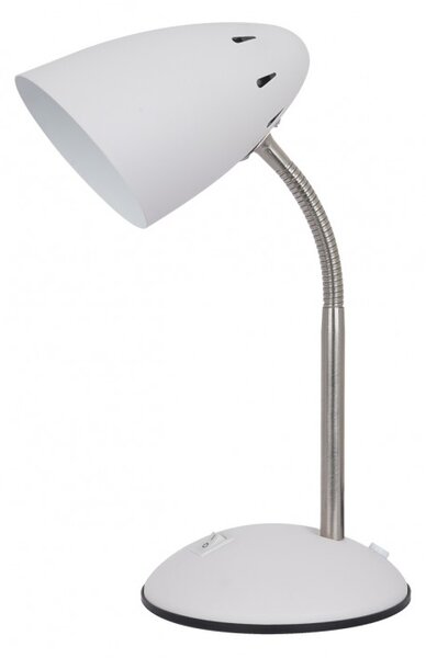 Italux modern skandináv asztali lámpa cosmic fehér nikkel itxmt-hn2013-wh+s