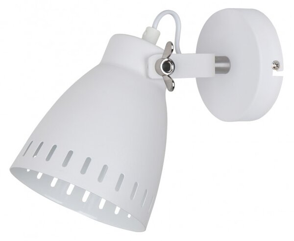 Italux modern skandináv fali lámpa franklin fehér nikkel itxmb-hn5050-1-wh+s
