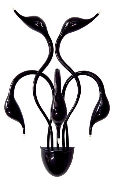 Italux glamour modern fali lámpa swan fekete itxmb8098-5a black