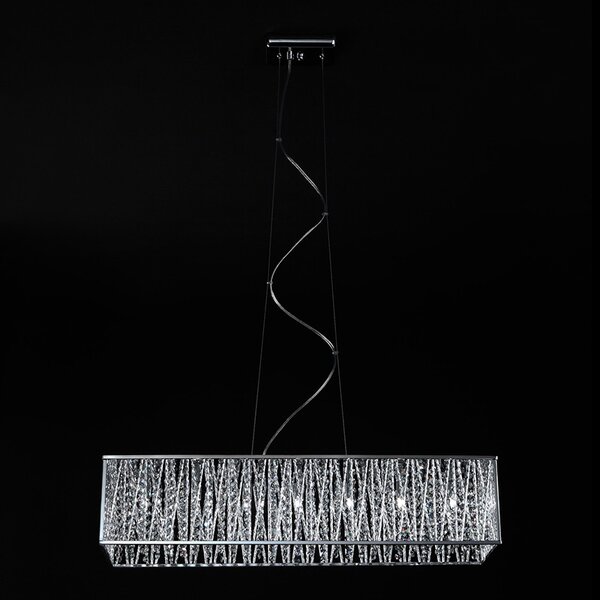 Italux glamour modern függeszték vanessa króm átlátszó itxp0282-07l-f4ql