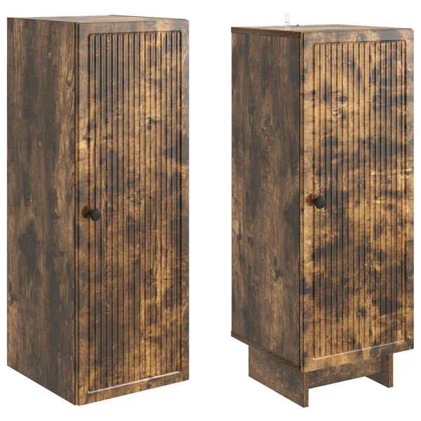 VidaXL Szekrény szett 2 pcs Füstös Tölgy 34,5 x 33 x 90 cm Szerelt Fa