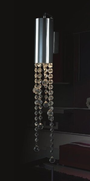 Italux glamour modern fali lámpa larix króm átlátszó itxmb93708-1a