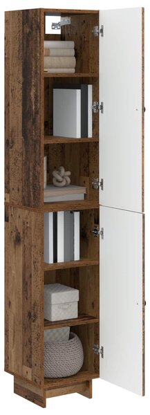 VidaXL Szekrény szett 2 pcs Antik Fa 34,5 x 33 x 90 cm Szerelt Fa