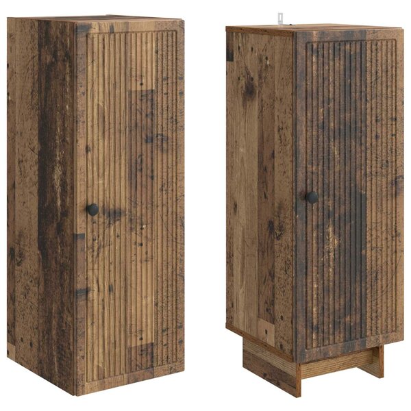 VidaXL Szekrény szett 2 pcs Antik Fa 34,5 x 33 x 90 cm Szerelt Fa