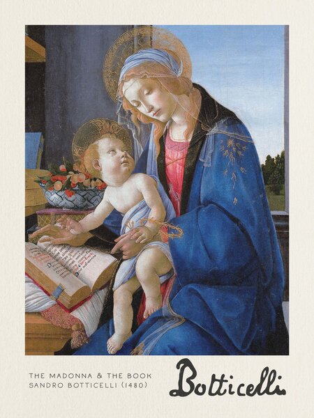 Reprodukció The Madonna & The Book - Sandro Botticelli