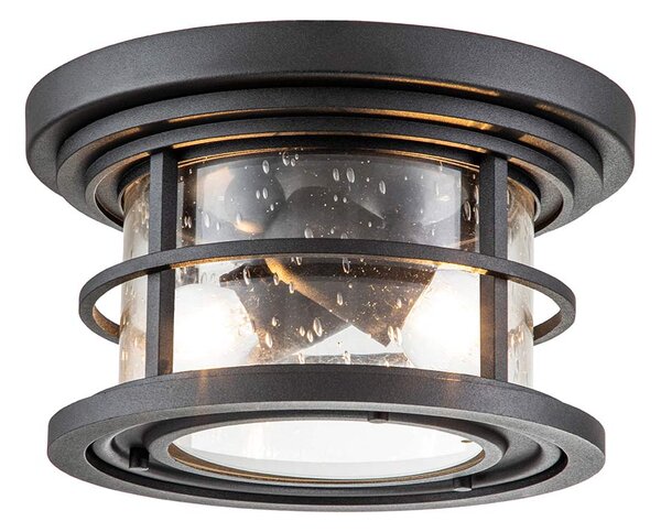 Feiss klasszikus loft vintage kültéri mennyezeti lámpa lighthouse fekete elsfelighthousefblk IP44