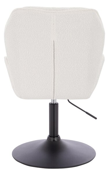 HR212N Krémszínű modern boucle szék fekete lábbal