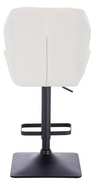 HR212KW Krémszínű modern boucle szék fekete lábbal