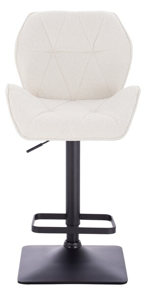 HR212KW Krémszínű modern boucle szék fekete lábbal