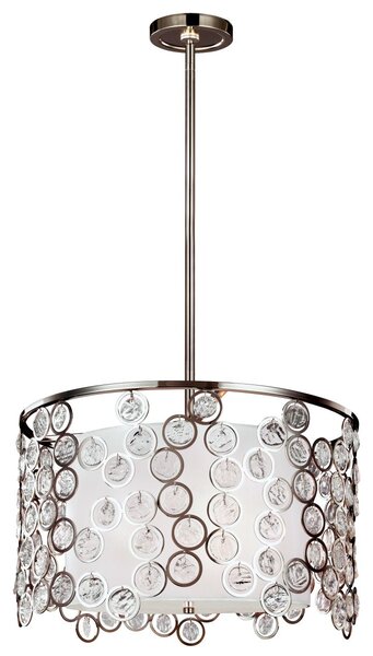 Feiss glamour modern függeszték lexi fehér nikkel elsfe-lexi-p