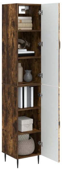 VidaXL Szekrény szett 2 pcs Füstös Tölgy 33 x 34,5 x 89,5 cm