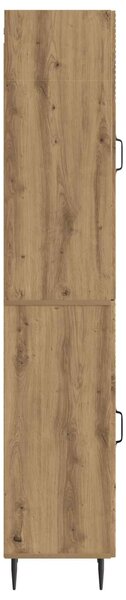 VidaXL Szekrény szett 2 pcs Kézműves Tölgy 33 x 34,5 x 89,5 cm