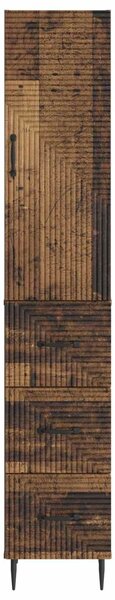 VidaXL Szekrény szett 2 pcs Antik Fa 33 x 34,5 x 90 cm Szerelt Fa