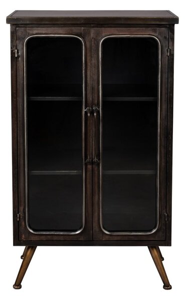 Fekete fém tálalószekrény 60x100x35 cm Denza – Dutchbone