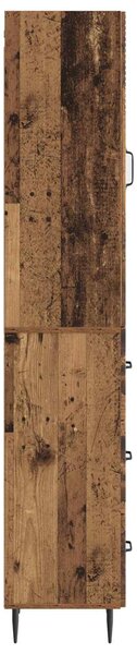 VidaXL Szekrény szett 2 pcs Antik Fa 33 x 34,5 x 90 cm Szerelt Fa