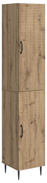 VidaXL Szekrény szett 2 pcs Kézműves Tölgy 33 x 34,5 x 89,5 cm