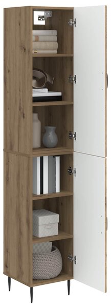 VidaXL Szekrény szett 2 pcs Kézműves Tölgy 33 x 34,5 x 89,5 cm