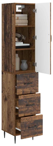 VidaXL Szekrény szett 2 pcs Antik Fa 33 x 34,5 x 90 cm Szerelt Fa
