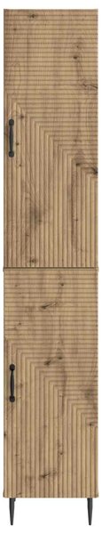 VidaXL Szekrény szett 2 pcs Kézműves Tölgy 33 x 34,5 x 89,5 cm