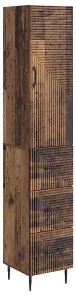 VidaXL Szekrény szett 2 pcs Antik Fa 33 x 34,5 x 90 cm Szerelt Fa