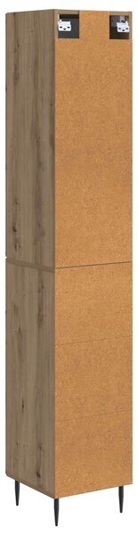 VidaXL Szekrény szett 2 db 33 x 34,5 x 90 cm Szerelt Fa Kézműves Tölgy