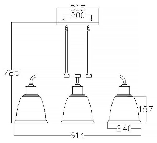 Feiss loft függeszték hobson nikkel elsfe-hobson-3p-sn