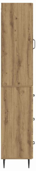 VidaXL Szekrény szett 2 db 33 x 34,5 x 90 cm Szerelt Fa Kézműves Tölgy