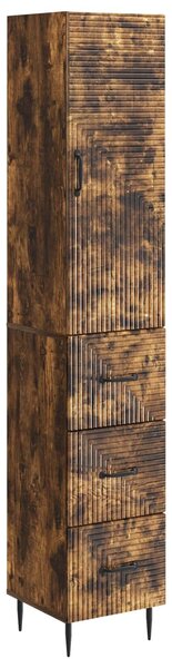 VidaXL Szekrény szett 2 pcs Füstös Tölgy 33 x 34,5 x 90 cm Szerelt Fa