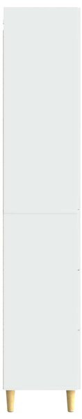 VidaXL Szekrény szett 2 pcs Magasfényű Fehér 33 x 34,5 x 90 cm