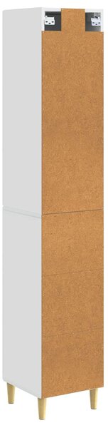 VidaXL Szekrény szett 2 pcs Magasfényű Fehér 33 x 34,5 x 90 cm