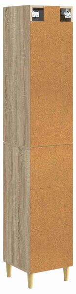 VidaXL Szekrény szett 2 db 33 x 34,5 x 90 cm Szerelt Fa Sonoma Tölgy