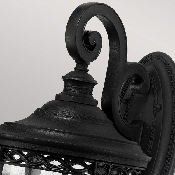 Feiss klasszikus kültéri fali lámpa english bridle fekete átlátszó elsfe-eb2-l-blk IP44