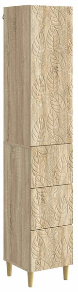 VidaXL Szekrény szett 2 db 33 x 34,5 x 90 cm Szerelt Fa Sonoma Tölgy
