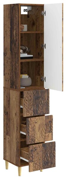 VidaXL Szekrény szett 2 db 33 x 34,5 x 90 cm Szerelt Fa Antik Fa