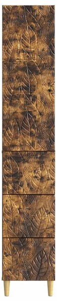 VidaXL Szekrény szett 2 db 33 x 34,5 x 90 cm Szerelt Fa Füstös Tölgy
