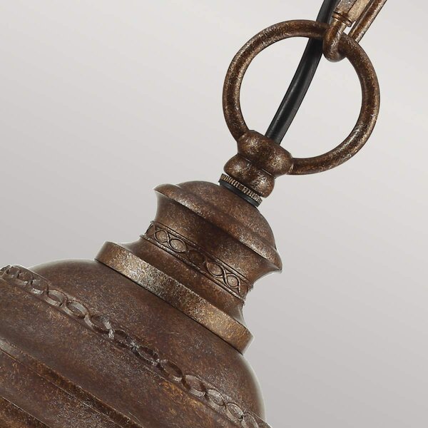 Feiss klasszikus kültéri függeszték english bridle antik bronz átlátszó elsfe-eb8-l-brb