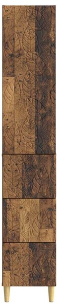 VidaXL Szekrény szett 2 db 33 x 34,5 x 90 cm Szerelt Fa Antik Fa