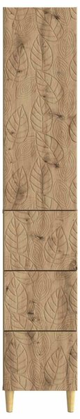 VidaXL Szekrény szett 2 db 33 x 34,5 x 90 cm Szerelt Fa Kézműves Tölgy
