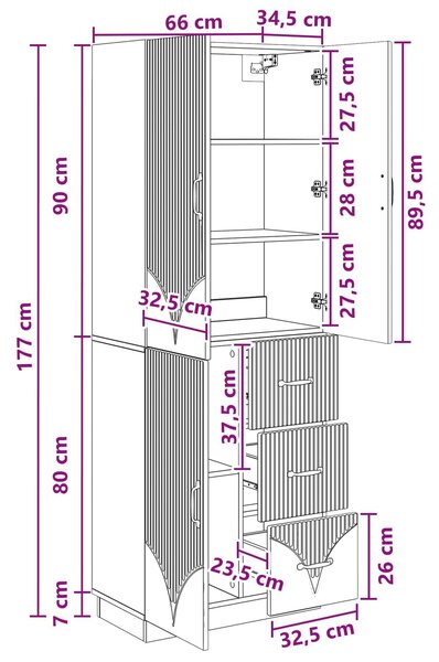 VidaXL Szekrény szett 2 db Betonszürke Szerelt Fa