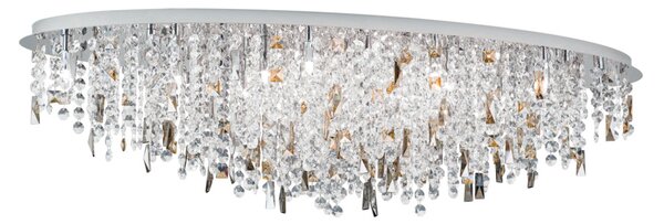 CRYSTALRIVER modern kristály mennyezeti lámpa 21xG9, króm
