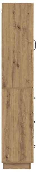VidaXL Szekrény szett 2 pcs Kézműves Tölgy 33 x 34,5 x 87 cm