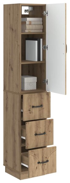 VidaXL Szekrény szett 2 pcs Kézműves Tölgy 33 x 34,5 x 87 cm