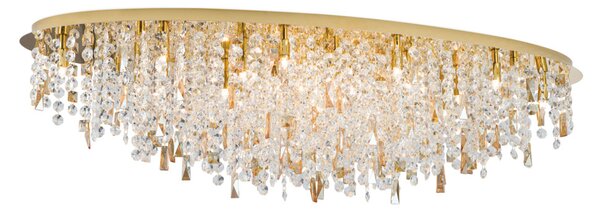 CRYSTALRIVER modern kristály mennyezeti lámpa 21xG9, arany